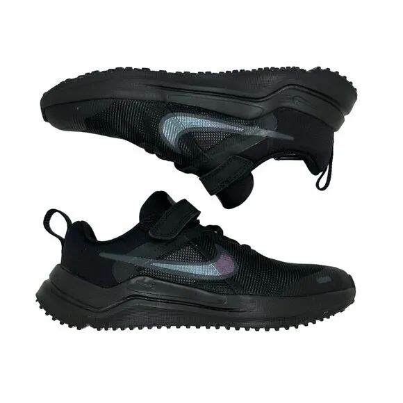 ⭐NIKE Little Kids comfy shoes 13C DOWNSHIFTER 12 Black Iridescent DM4193-002 New