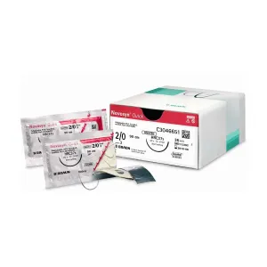 Novosyn Quick Needles, 3/8 Circ. Cutting Ndl w/ Micro Point, 19mm 700mm undyed 3/0 (Pack of 36)