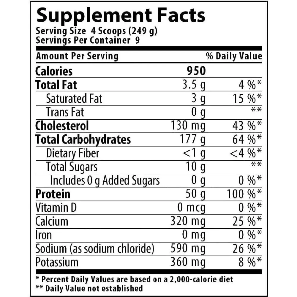 Nutrabolics Mass Fusion 12 Lbs, Hardcore Mass-Building Gainer