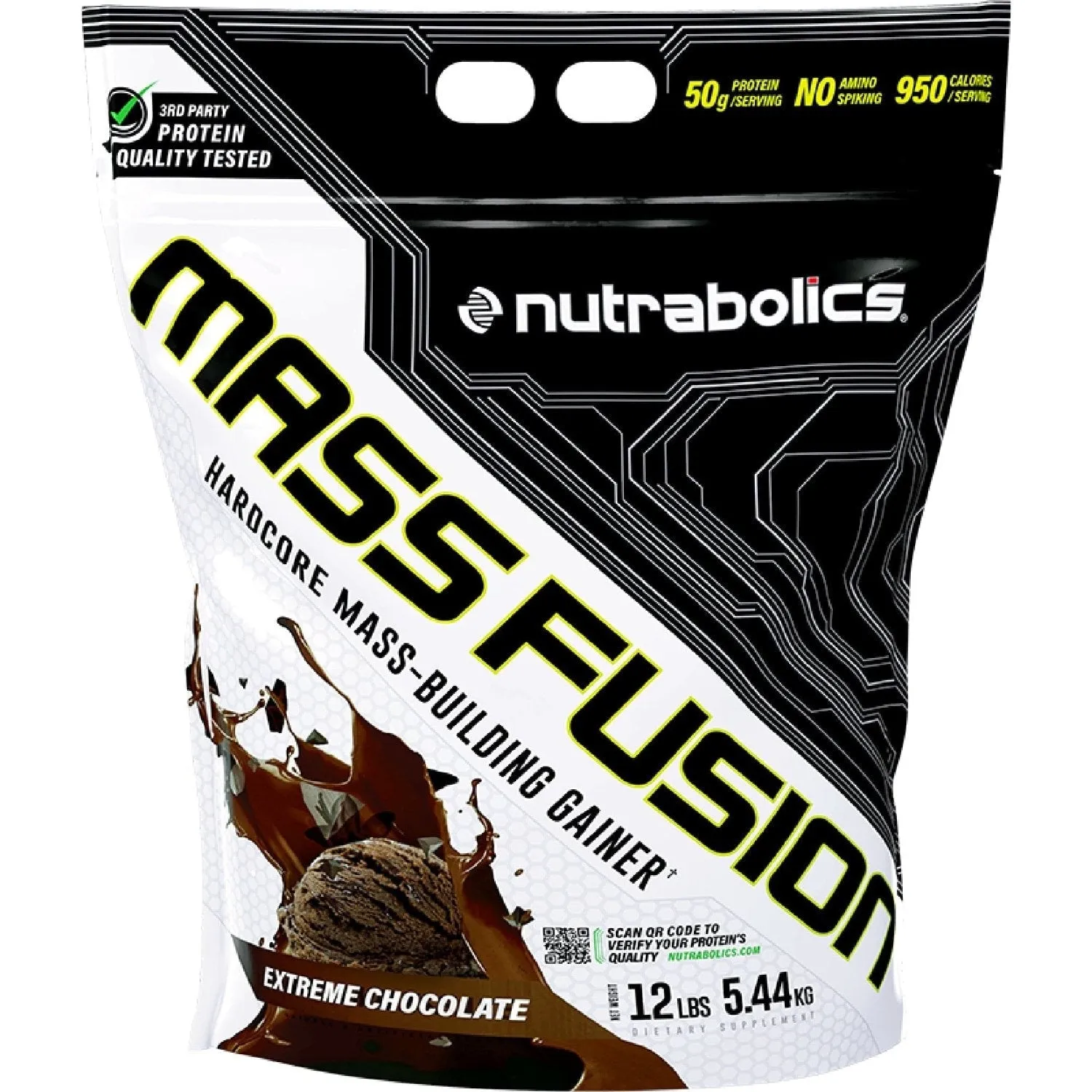 Nutrabolics Mass Fusion 12 Lbs, Hardcore Mass-Building Gainer