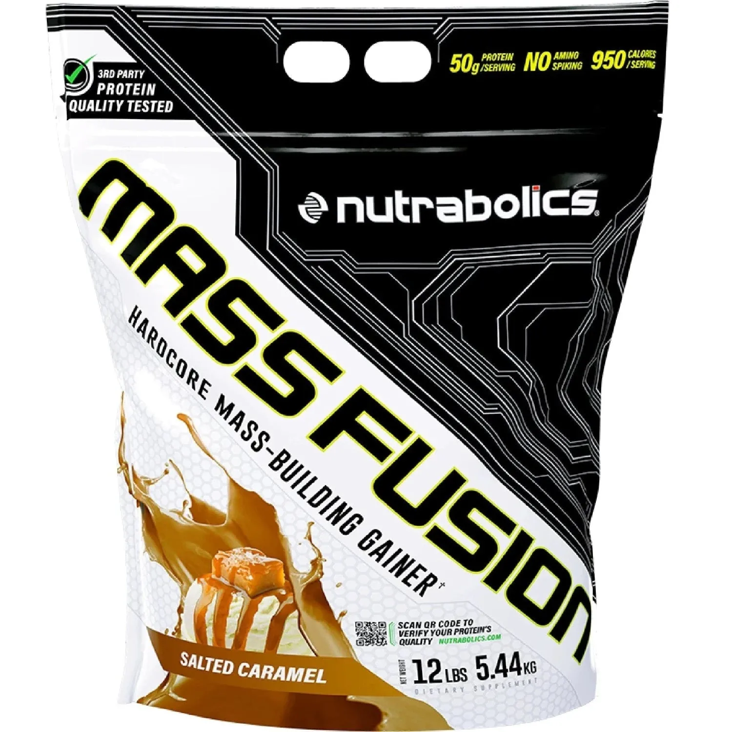 Nutrabolics Mass Fusion 12 Lbs, Hardcore Mass-Building Gainer