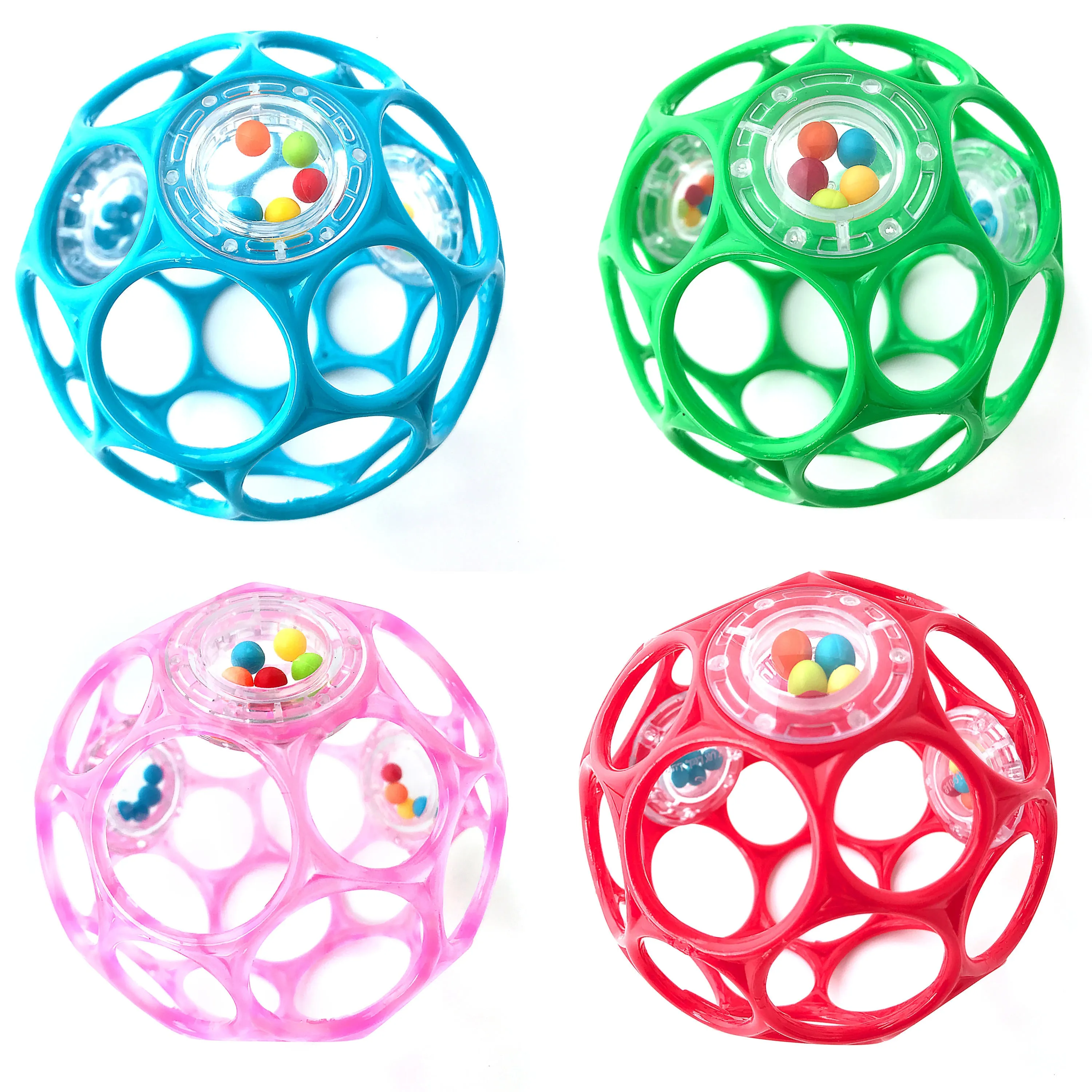 O Ball 4" Rattle 4 assort
