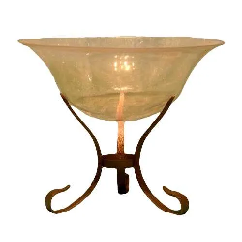 Opal Glass Bowl w/Stand