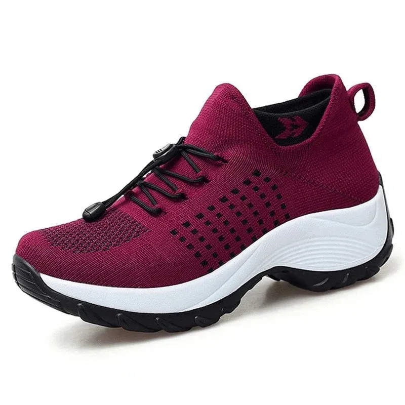 Ortho Stretch Cushion Shoes Women - Black Sky Blue