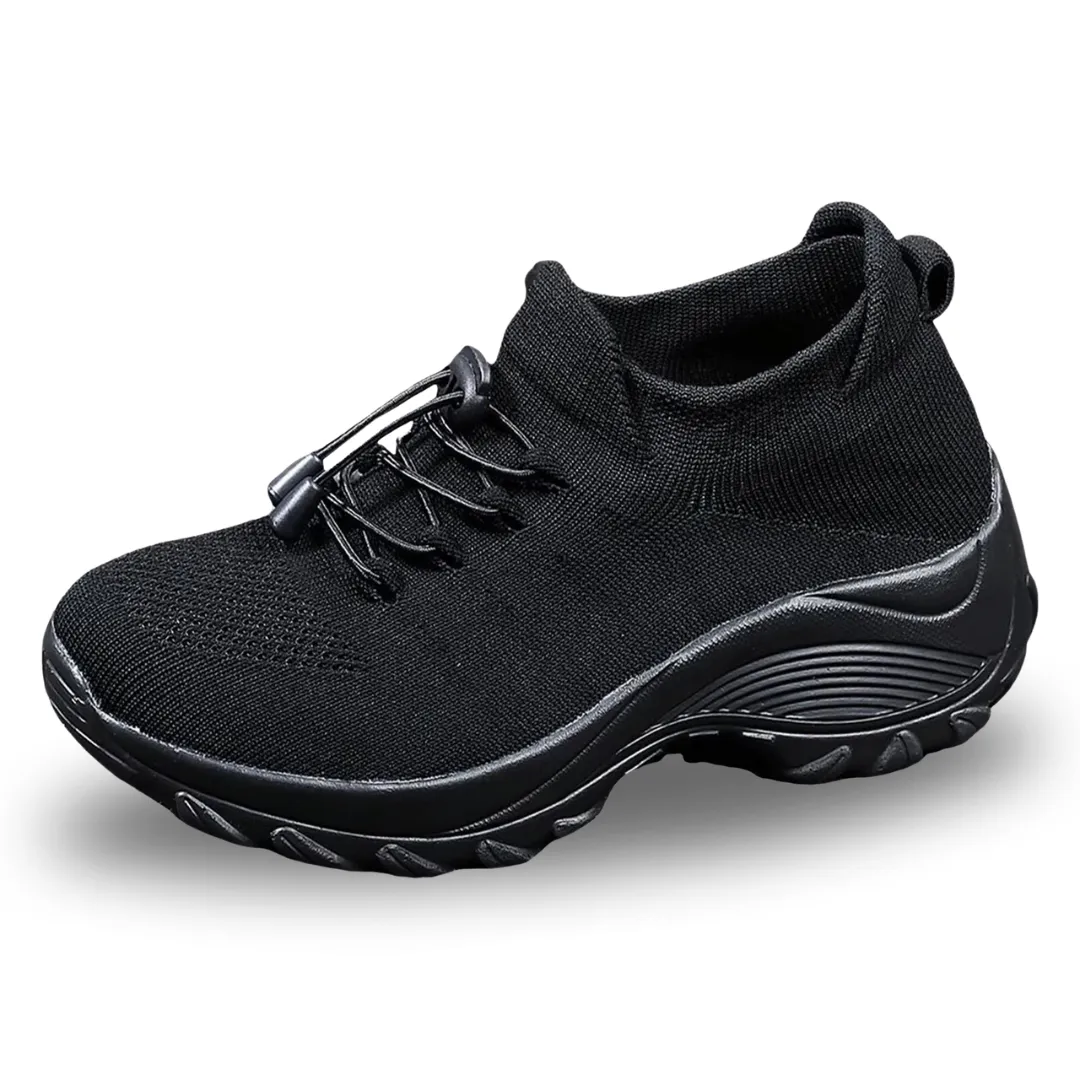 Ortho Stretch Cushion Shoes Women - Black Sky Blue