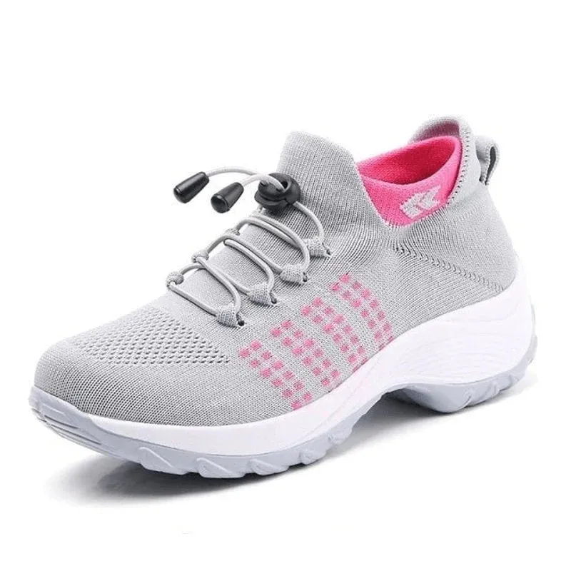 Ortho Stretch Cushion Shoes Women - Black Sky Blue