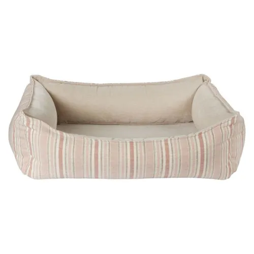 Oslo Ortho Nesting Bed —  Sanibel Stripe MicroLinen   Linen MicroVevlet