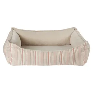 Oslo Ortho Nesting Bed —  Sanibel Stripe MicroLinen   Linen MicroVevlet