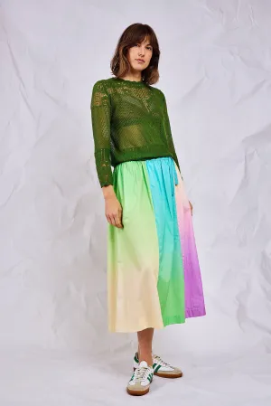 Palm Pointelle Lace Sweater