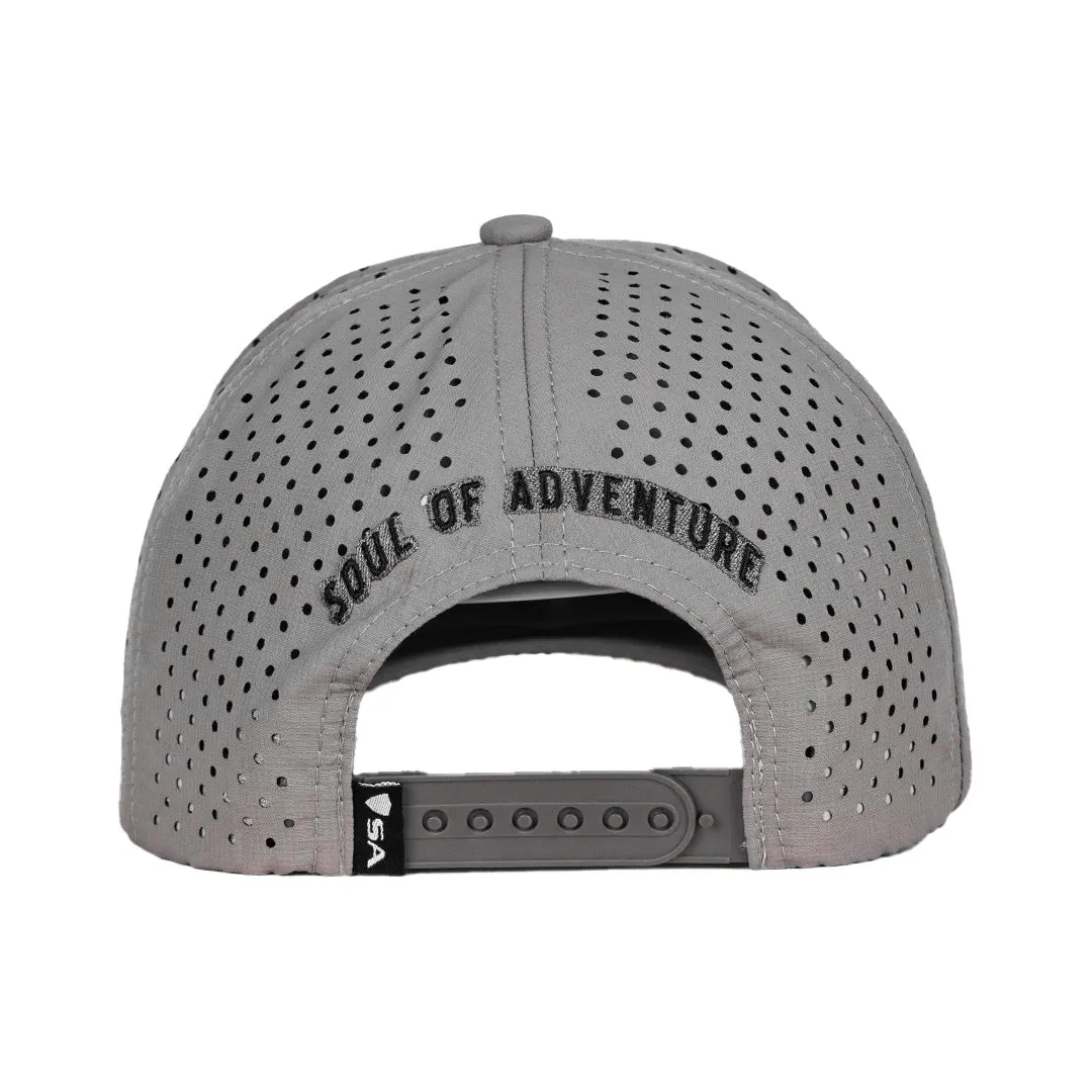 Performance Snapback | Blackout American Flag | Grey PreOrder