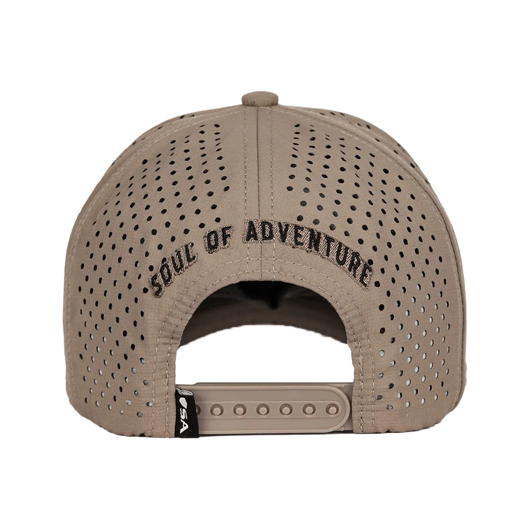Performance Snapback | Blackout American Flag | Khaki PreOrder