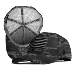 Performance Snapback | Blackout Military Camo