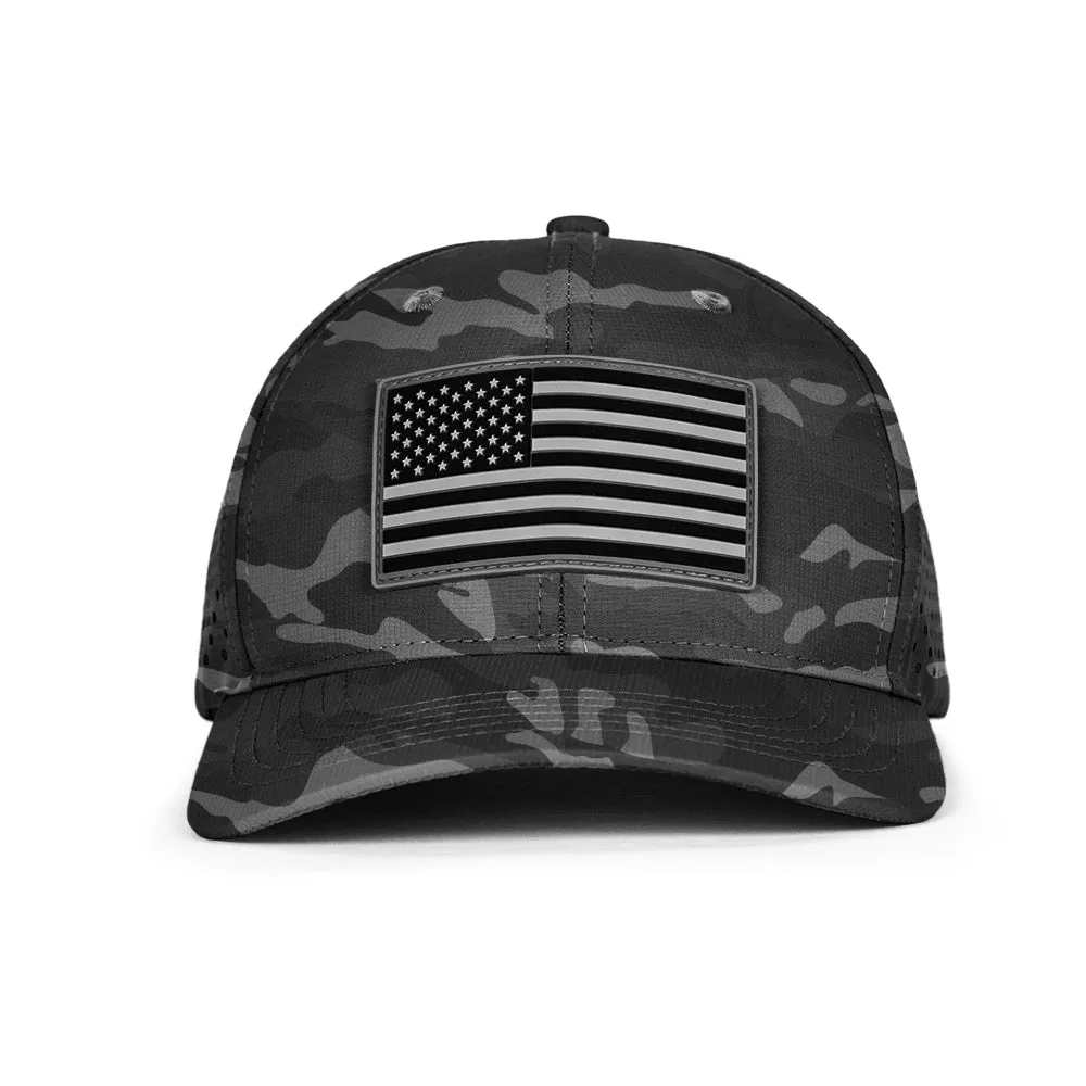 Performance Snapback | Blackout Military Camo