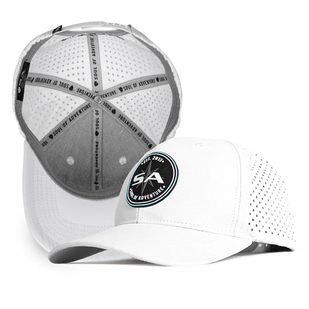 Performance Snapback | Blue Crest | White PreOrder