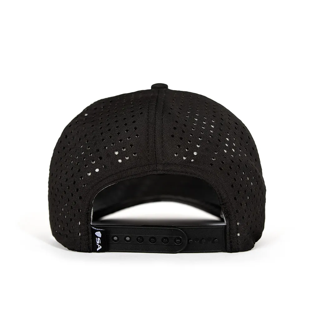 Performance Snapback | Felt Blackout American Flag PreOrder