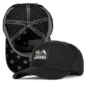 Performance Snapback | Felt Blackout American Flag PreOrder