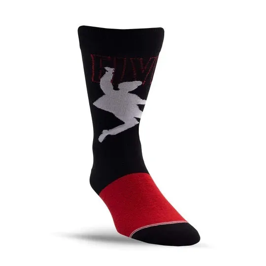 Perris Licensed ELVIS "68 Comeback" Large Crew Socks in Black (1-Pair)