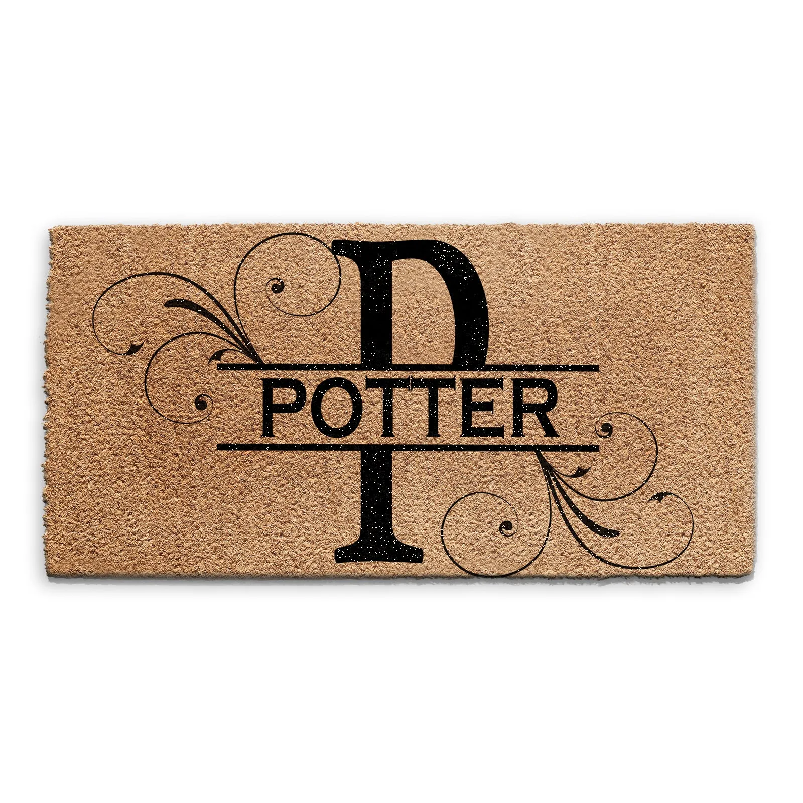 Personalised Doormat with Initial and Family Name