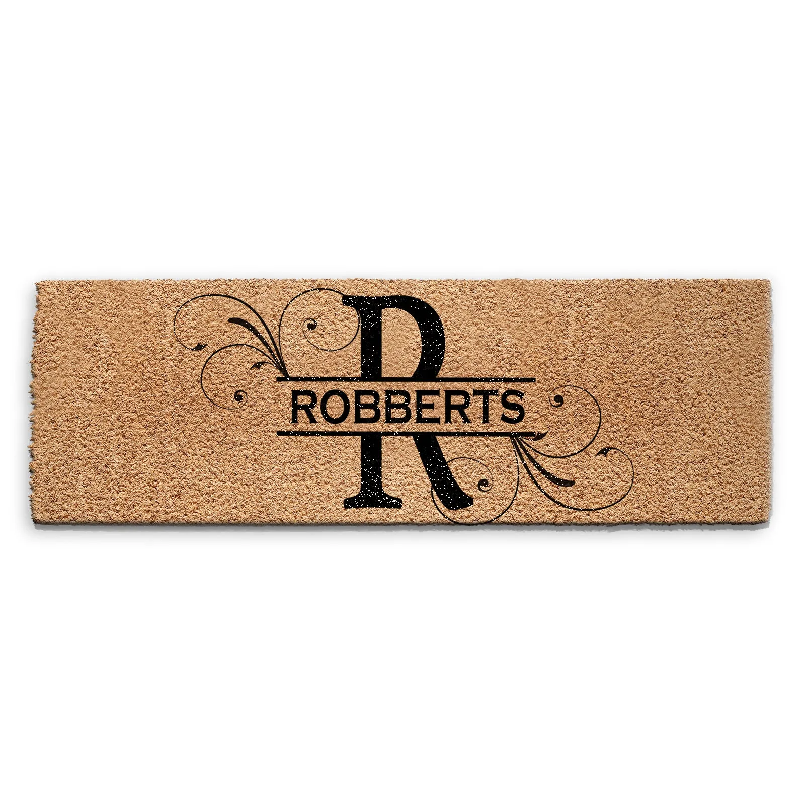 Personalised Doormat with Initial and Family Name