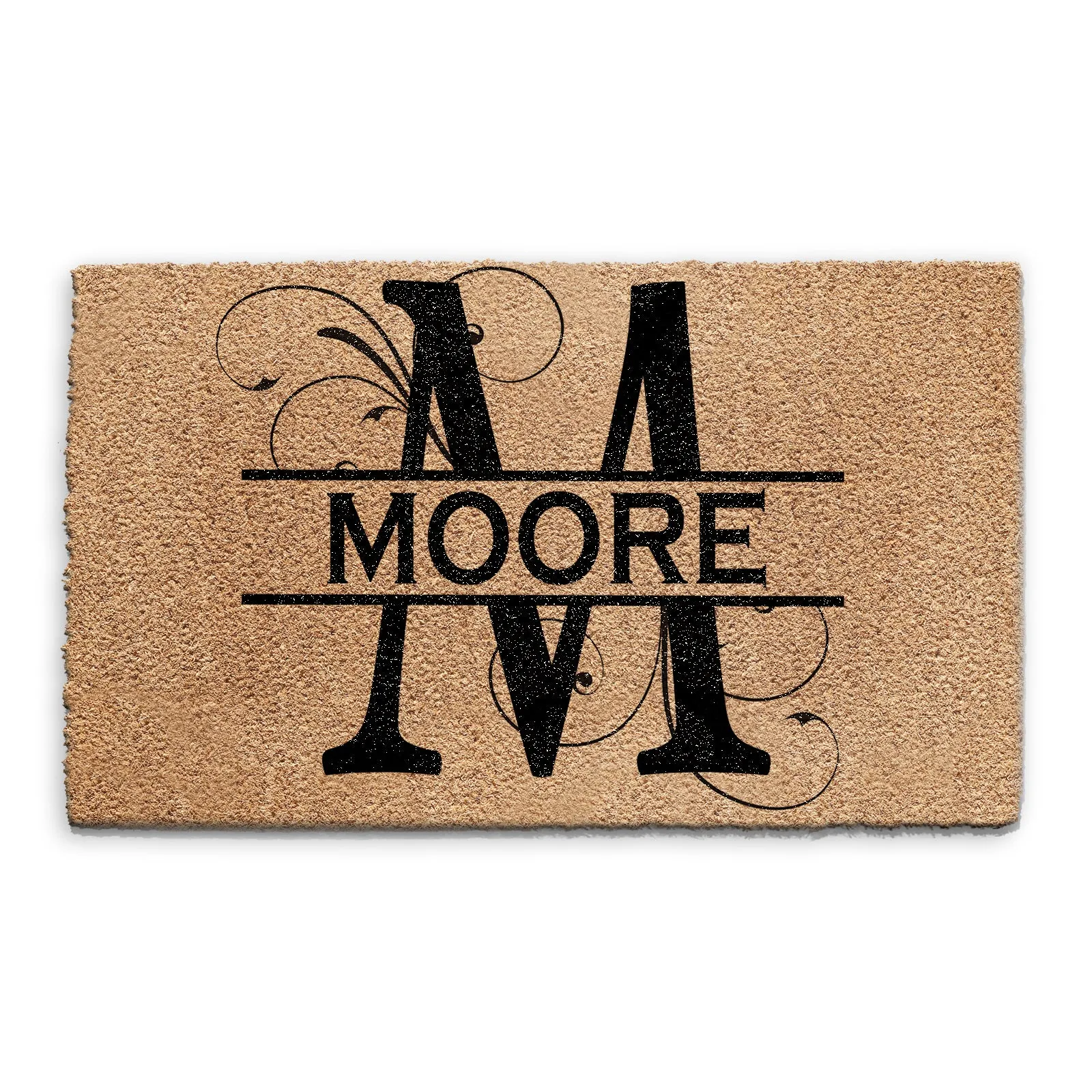 Personalised Doormat with Initial and Family Name