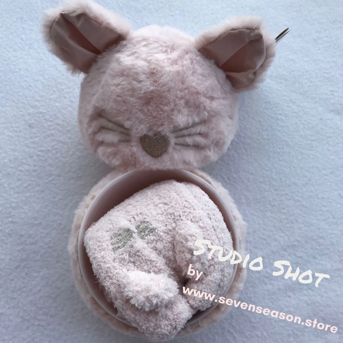 Pink Mouse Sock Box
