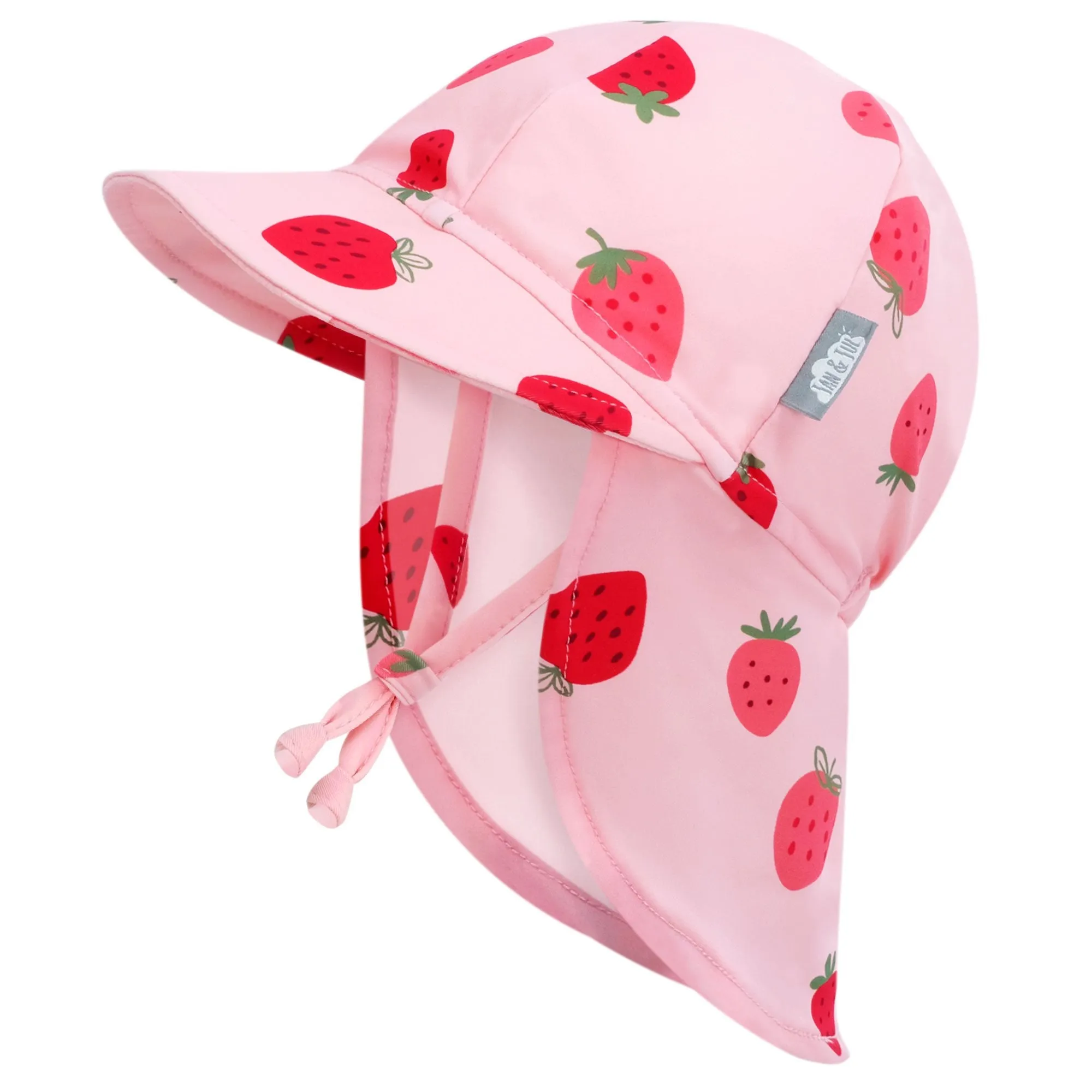 Pink Strawberry Sun Soft UV Baby Caps