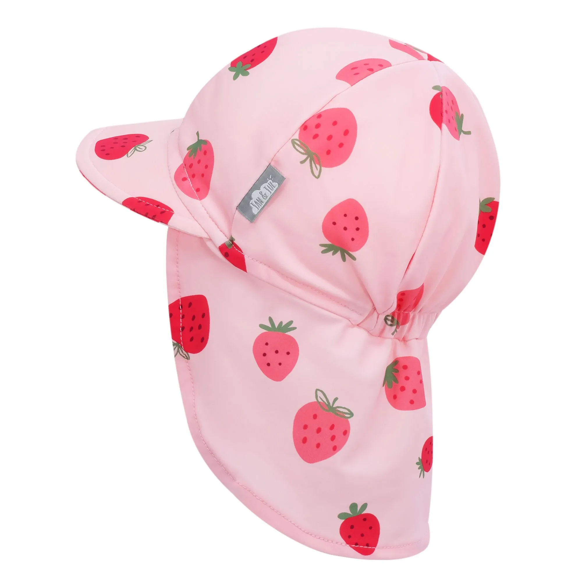 Pink Strawberry Sun Soft UV Baby Caps