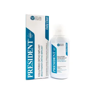 PRESIDENT DAILY CLEAN ORTHO IMPLANT MOUTHWASH 250ML