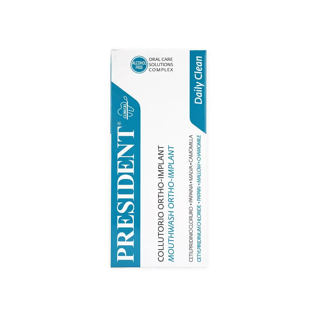 President Ortho-Implant Daily Clean Mouthwash 200ml
