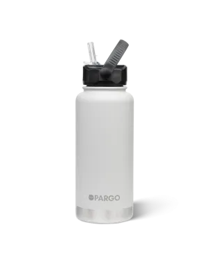 Project Pargo 950mL Insulated Bottle w/ Straw Lid - Bone White