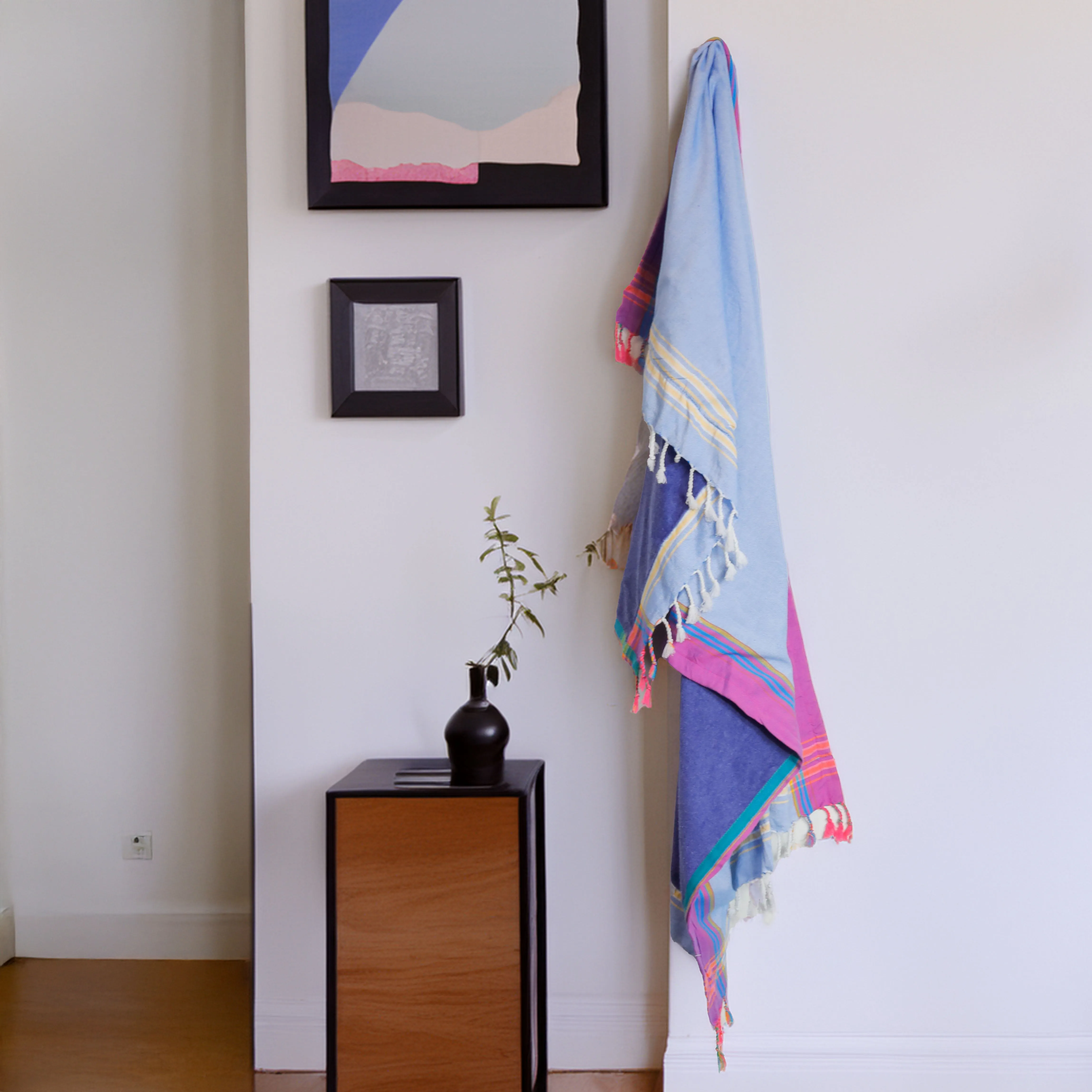 Purple Blue Kenyan Beach Towel