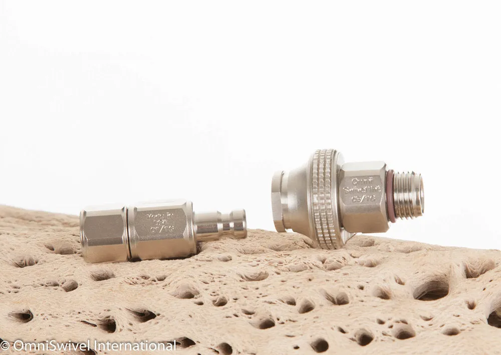 QDB-CV-ZF-S Quick Disconnect Set: Big Nut & Check Valve