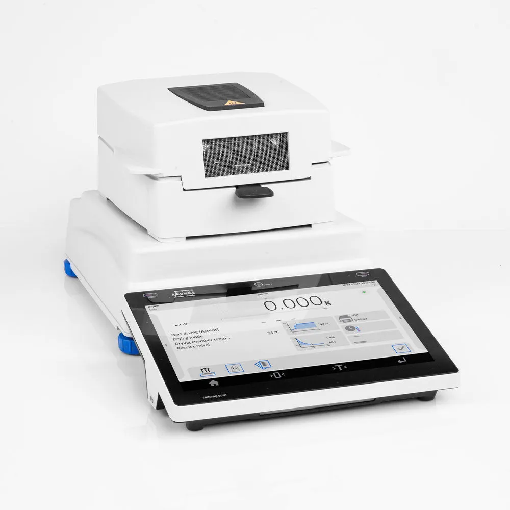 Radwag MA 50/1.5Y.NS ELLIPSIS MA 5Y SERIES Moisture Analyzer, ø90, h= 8mm, 50 g x 0.1 mg/ 0.0001%