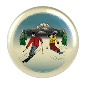 Rainier Ski & Snowboard Magnet