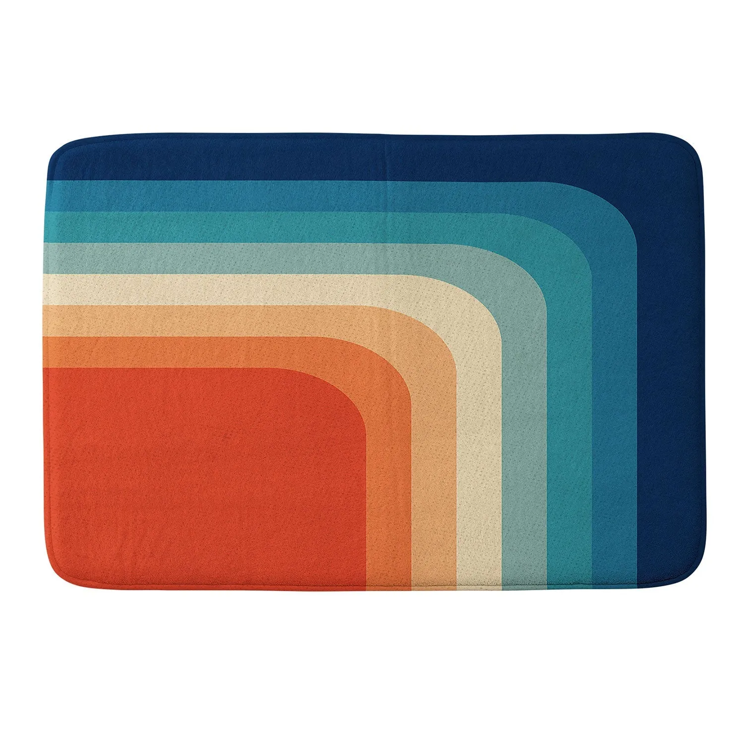 RETRO 70S COLOR PALETTE III MEMORY FOAM BATH MAT