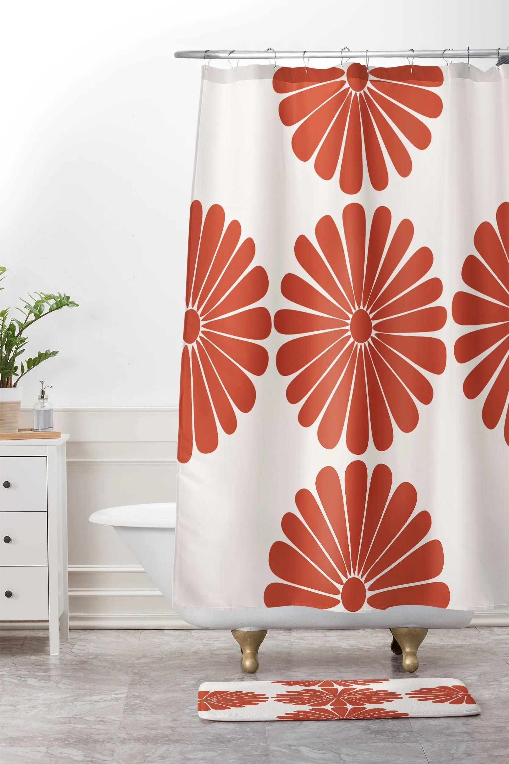 RETRO DAISY III MEMORY FOAM BATH MAT