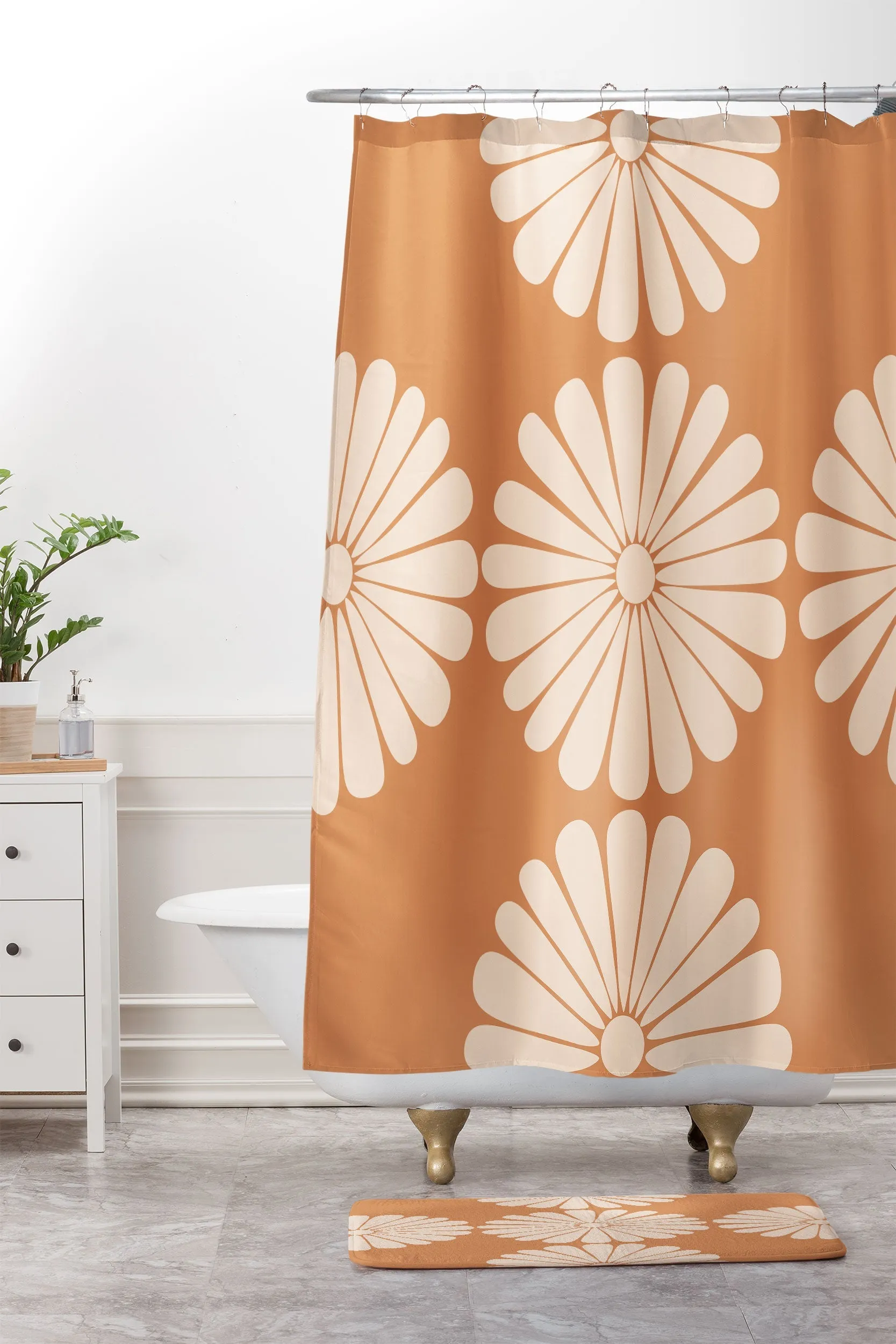 RETRO DAISY XXII MEMORY FOAM BATH MAT