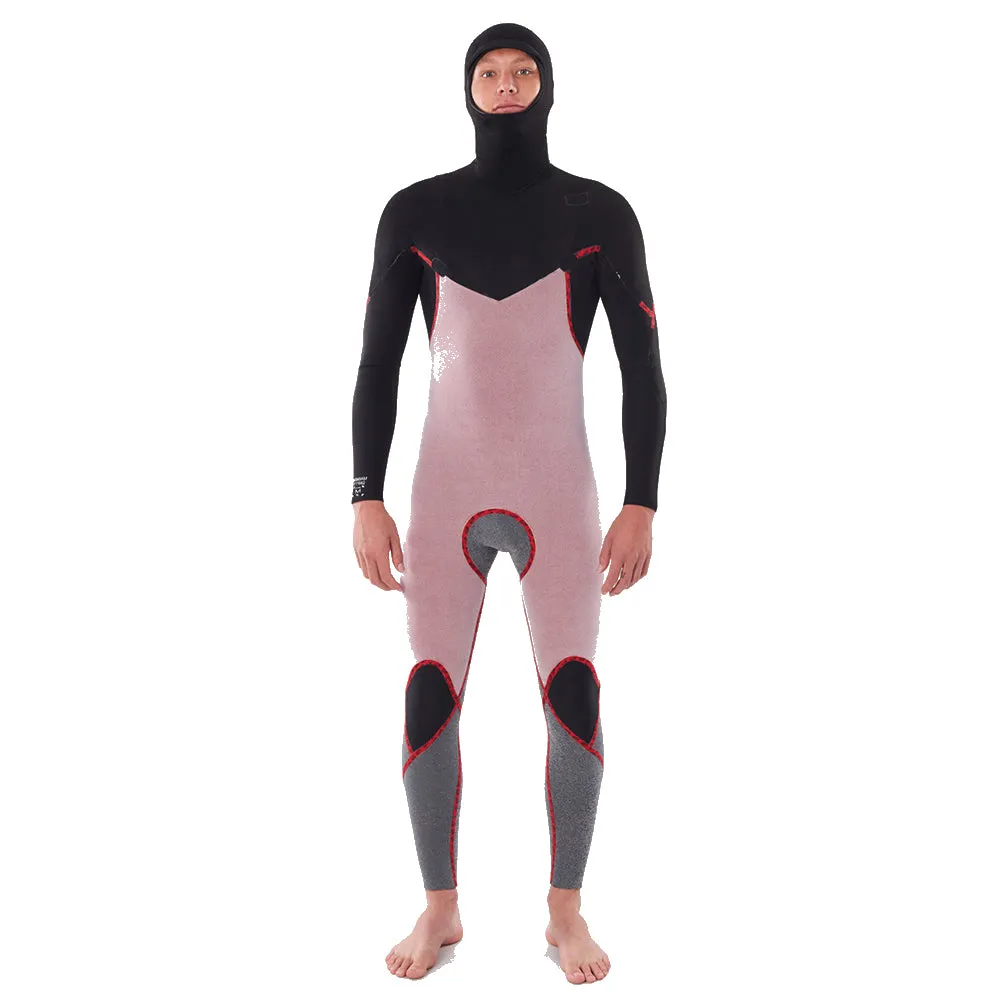 Rip Curl Dawn Patrol Hooded 5/4mm C/Zip Winter Wetsuit  - Black