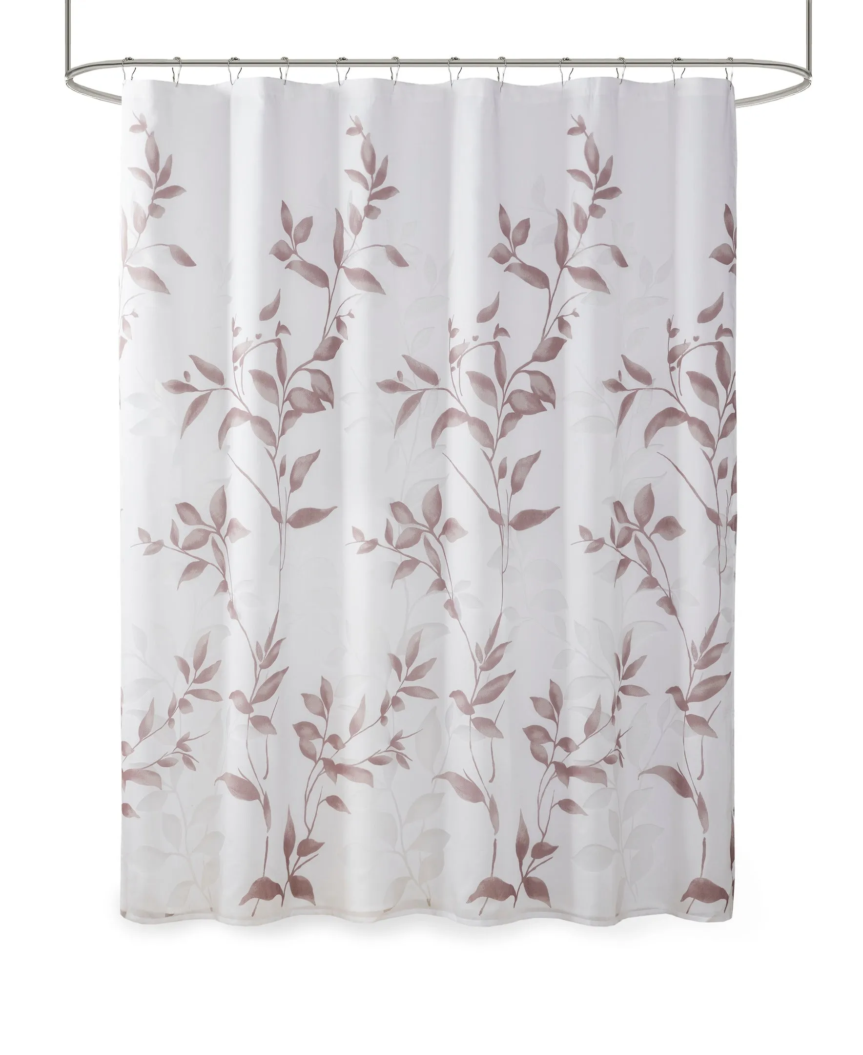 Rosalie Burnout Printed Shower Curtain