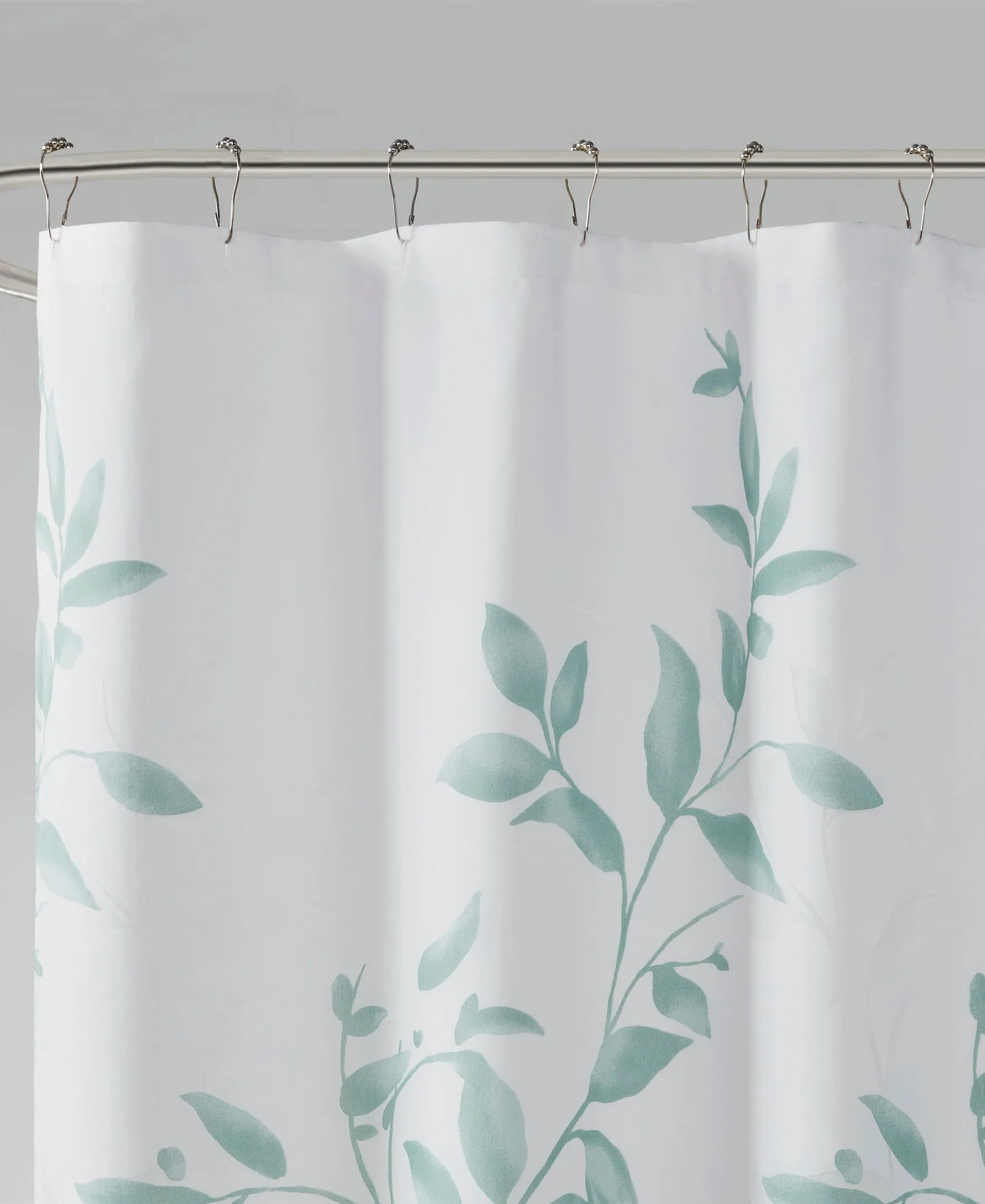 Rosalie Burnout Printed Shower Curtain