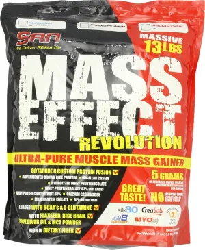 SAN Nutrition Mass Effect Revolution - Ultra-Pure Muscle Mass Gainer - Vanilla Bean - 2.986kg