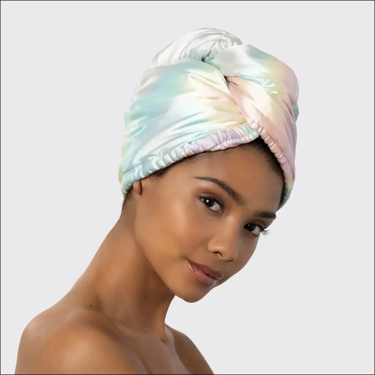 Satin Hair Towel - Iridescent