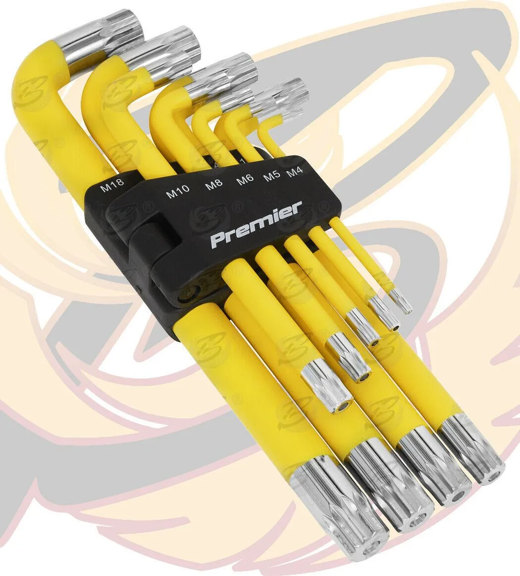 SEALEY JUMBO MAGNETIC ANTI SLIP SPLINE KEYS M4 - M18