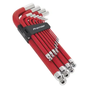 Sealey Premier Jumbo Ball-End Hex Key Set 13pc Anti-Slip - Metric
