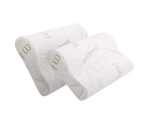 Set of 2 Bamboo Pillow with Memory Foam