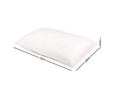 Set of 2 Single Bamboo Memory Foam Pillow