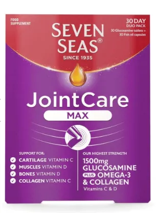 Seven Seas Powerful Seven G situ Nursing Supplement Portosamine 1500 mg 30 days Two boxes of Seven Seas JointCare Max Glucosamine 1500mg 30 Day Duo Pack