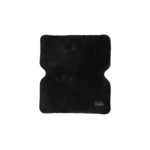 Sheepskin Chest Protection Bib - Black