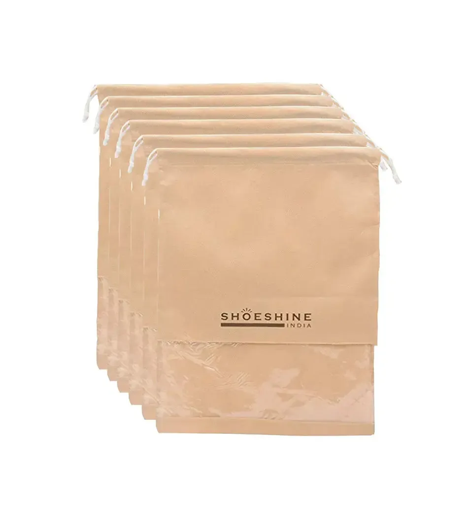 SHOESHINE Shoe Bags (Pack of 12) Travel Shoe Pouch - Navy