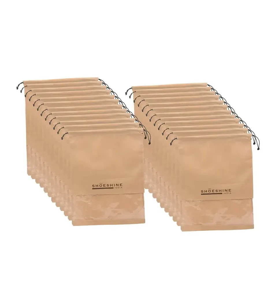 SHOESHINE Shoe Bags (Pack of 12) Travel Shoe Pouch - Navy